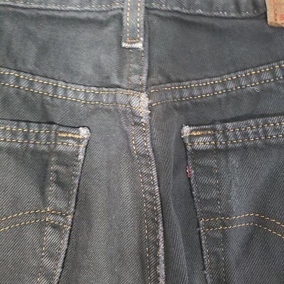 Levi's 515 Women Black Bootcut Jeans Size 12P Made In USA Western Ranch - Picture 5 of 14
